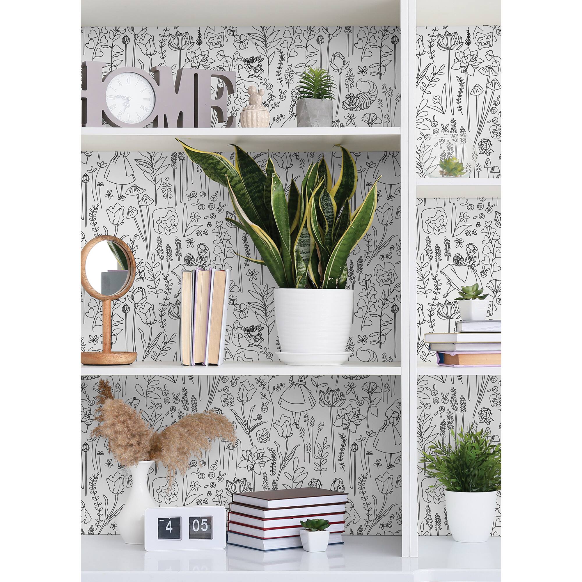 RoomMates Disney Alice in Wonderland Garden Peel & Stick Wallpaper